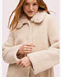 Kate Spade,fur collar shearling coat,jackets & coats,Dusk Cityscape/Soft Taupe