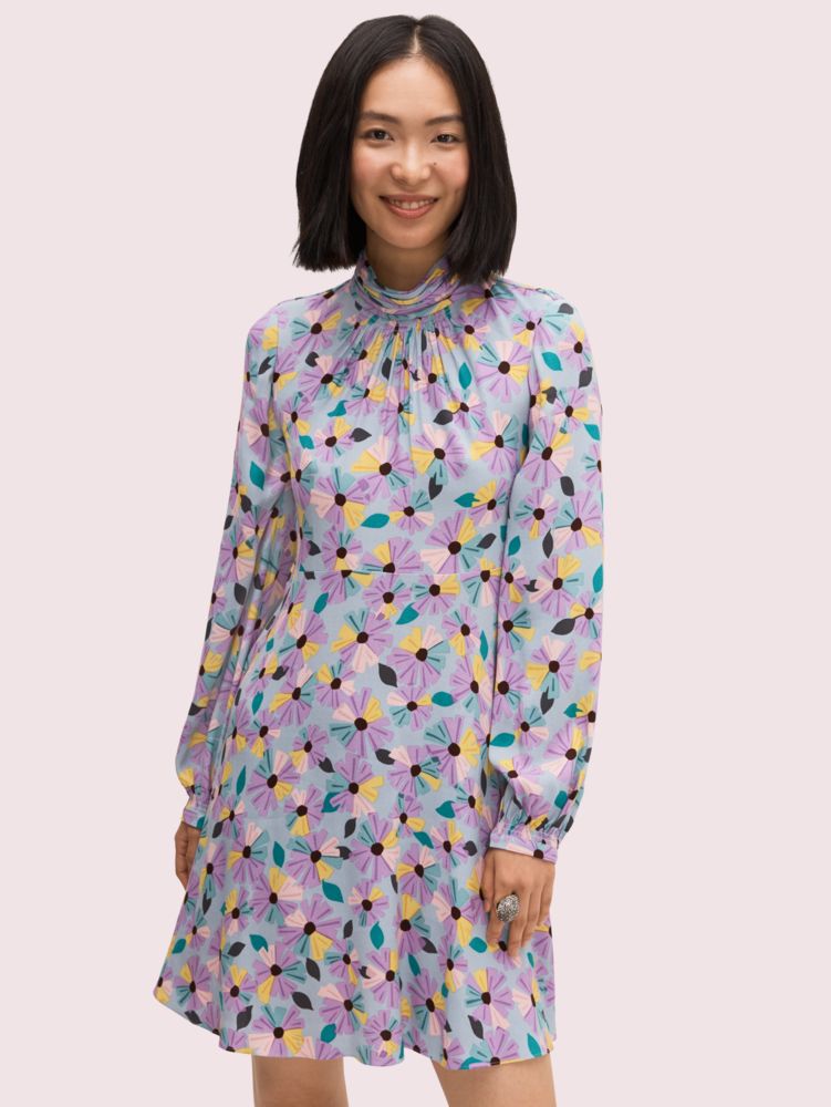 Kate Spade,Floral Smocked Dress,