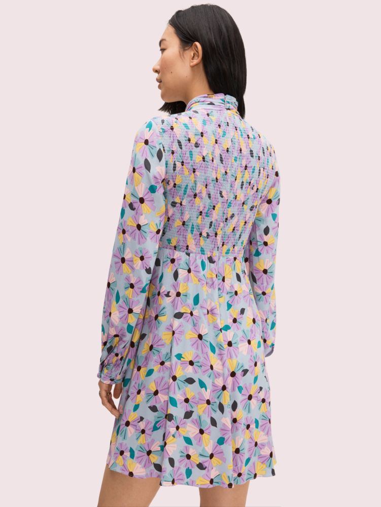 Kate Spade,Floral Smocked Dress,