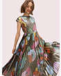 Kate Spade,floral collage shimmer dress,Black