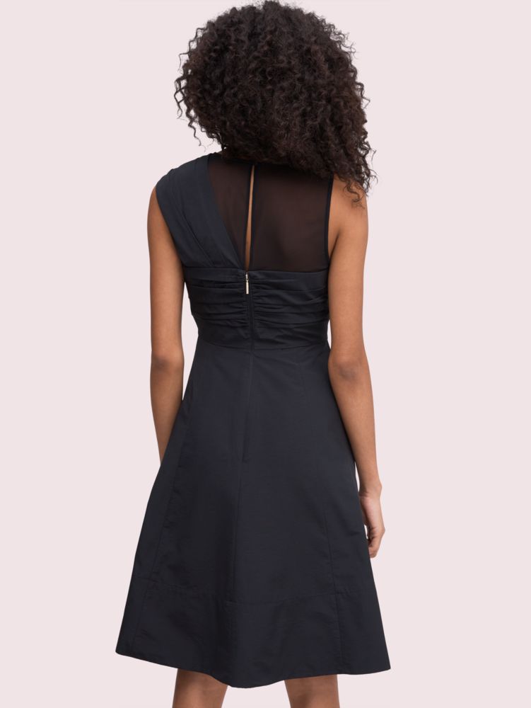 Kate Spade,bow front faille dress,Black