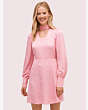 Kate Spade,fluid jacquard dress,Bright Flamingo