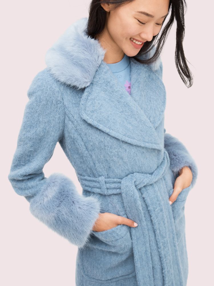 Kate spade blue coat hotsell