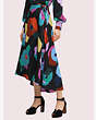 Kate Spade,floral collage skirt,Black