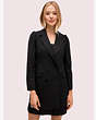 Kate Spade,modern crepe blazer,Black