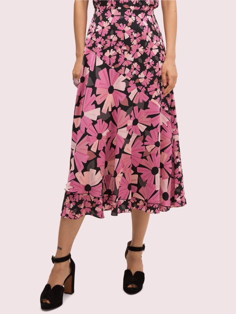 Kate Spade,wallflower satin skirt,skirts,Black