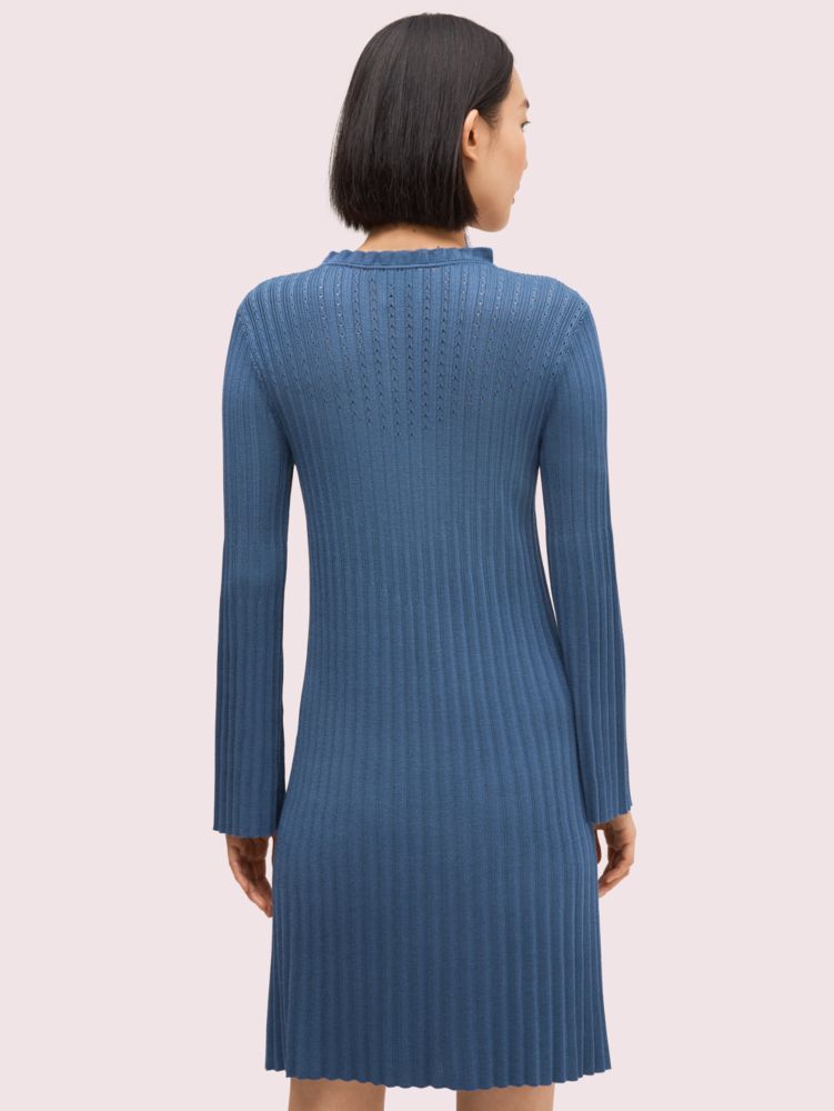 Kate Spade,pointelle sweater dress,Celestial Blue