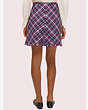 Kate Spade,plaid tweed skirt,skirts,Deep Plum/Dusty Peony