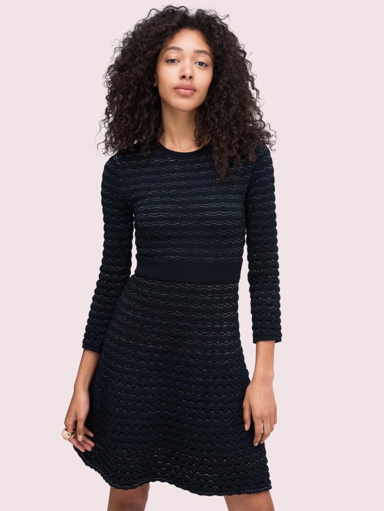 Scallop Shine Sweater Dress Kate Spade Outlet