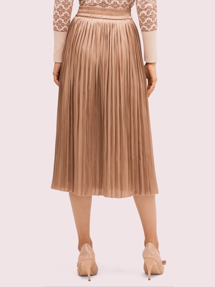 Kate spade on sale gold pleated skirt