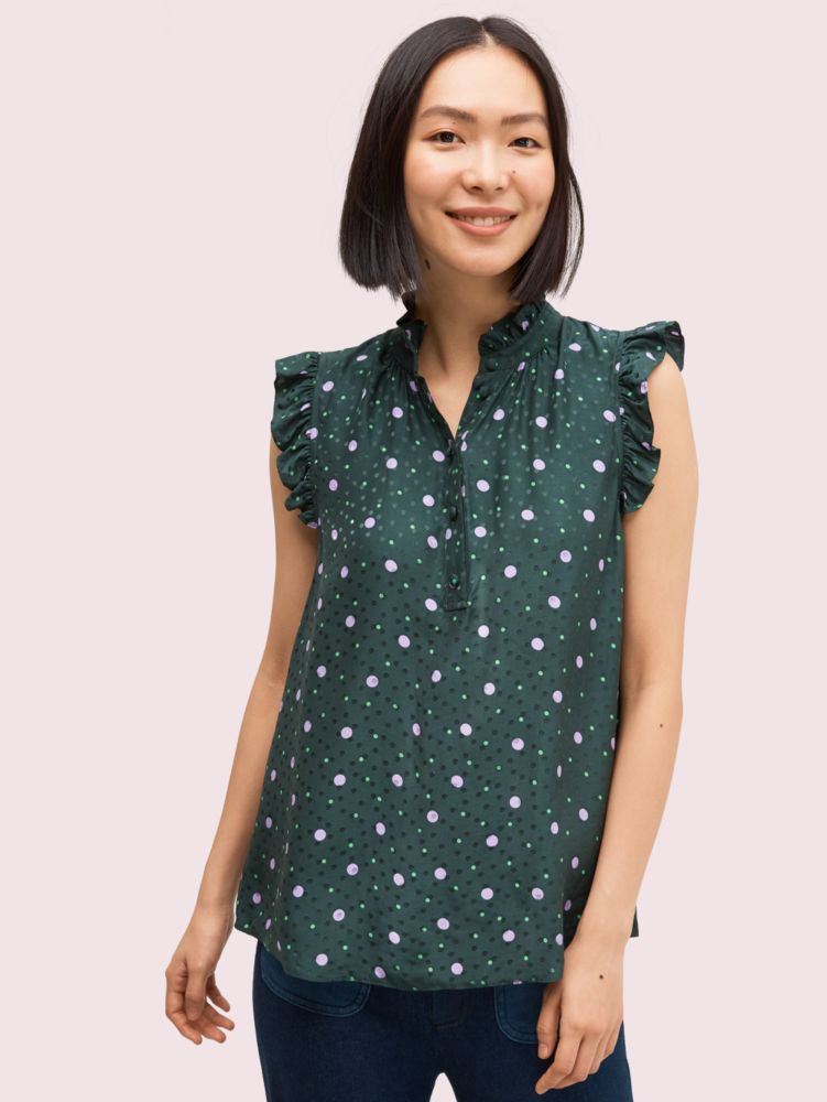 Kate Spade,pop dots shell,Pine Forest