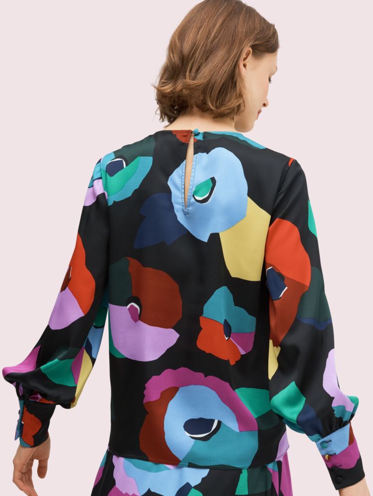 Floral Collage Blouse, , Product