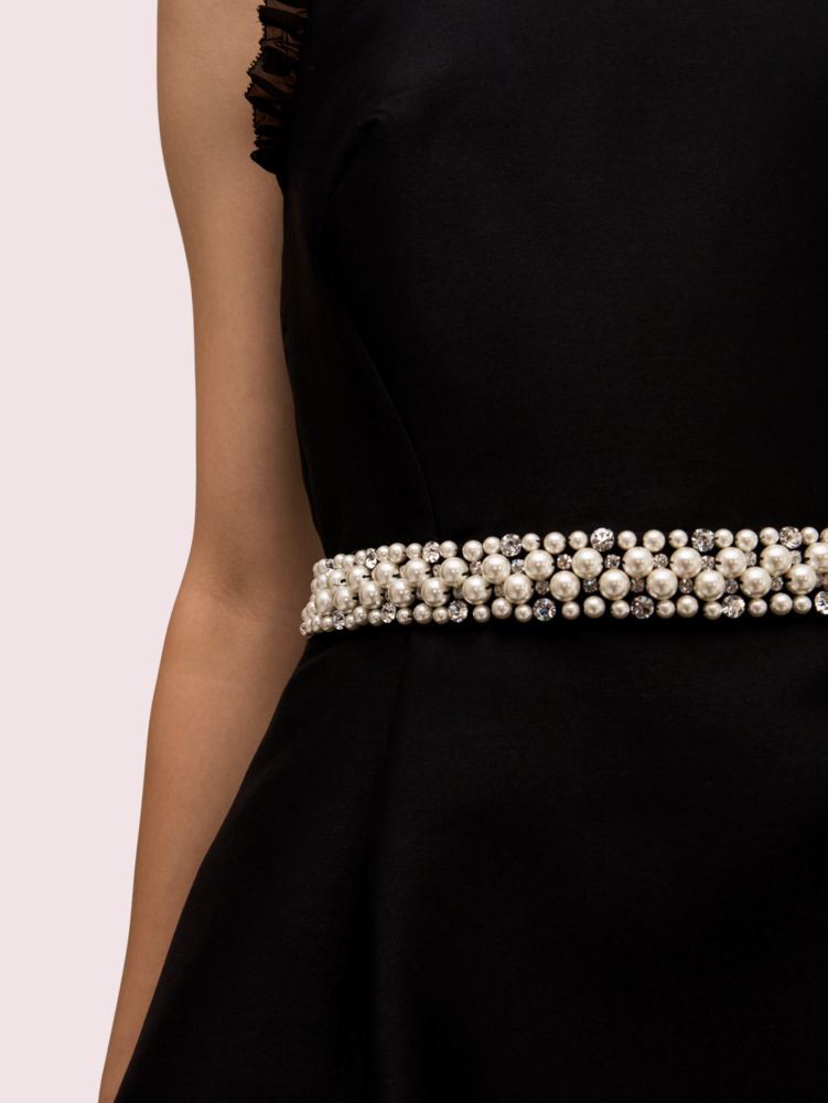 Kate spade black dress with clearance pearls