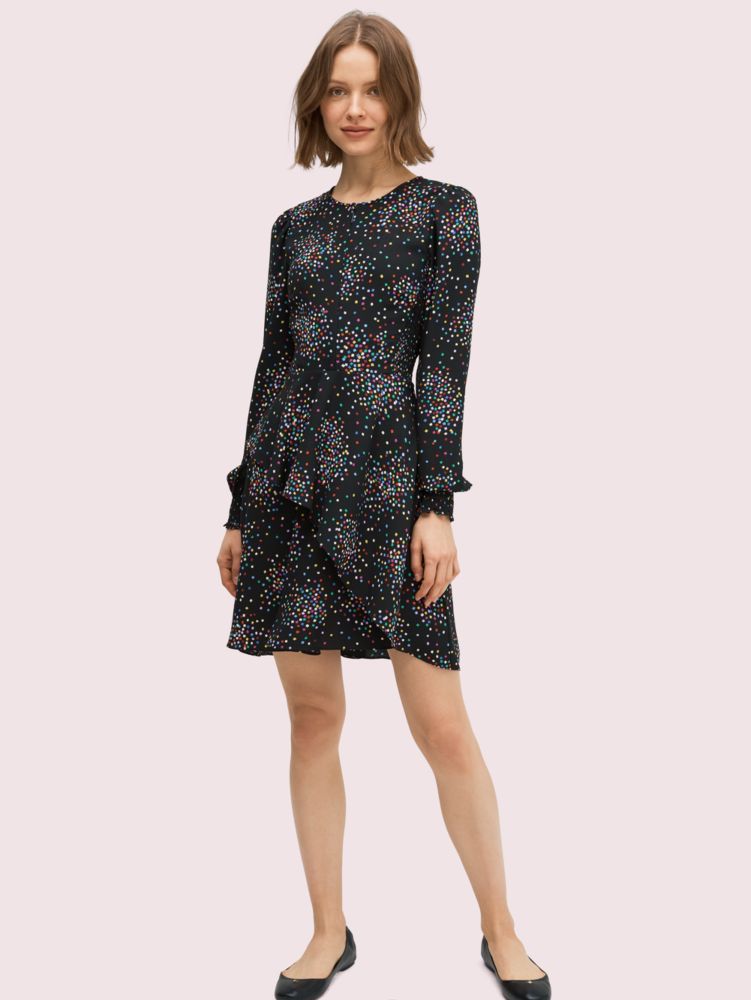 Kate spade bubble dot smocked clearance dress