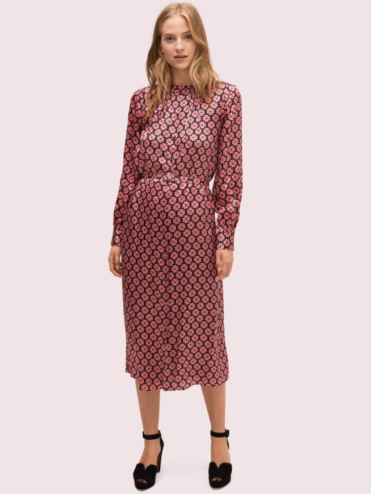 Kate Spade,Spade Flower Ruffle Shirtdress,