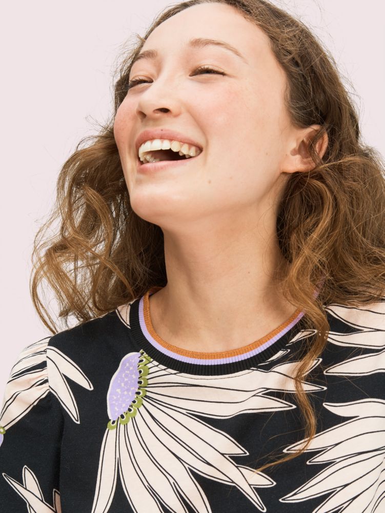 Kate Spade,Falling Flower Tee,