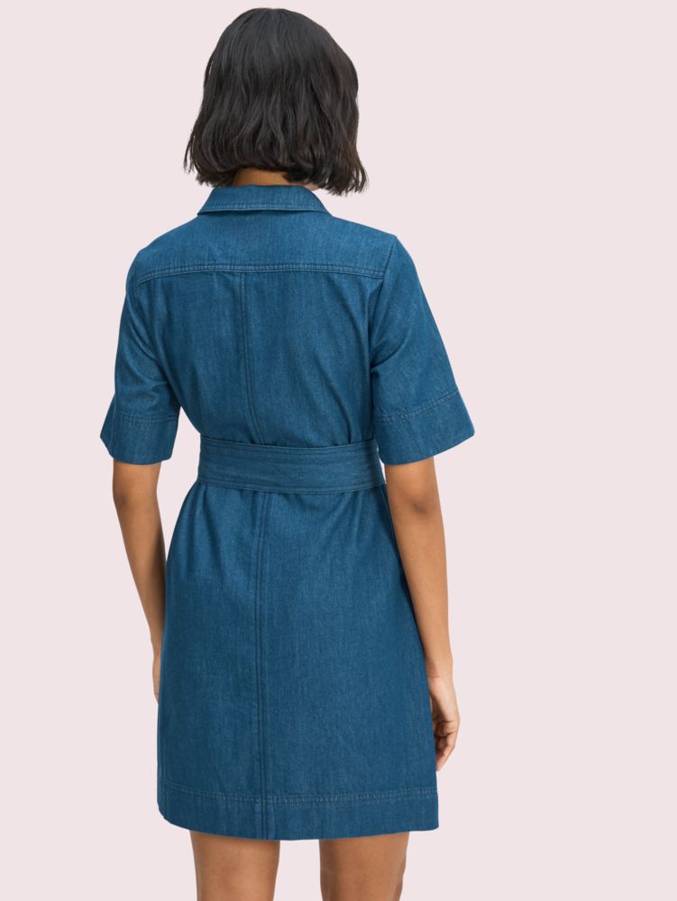 Kate Spade,denim utility shirtdress,Blazer Blue