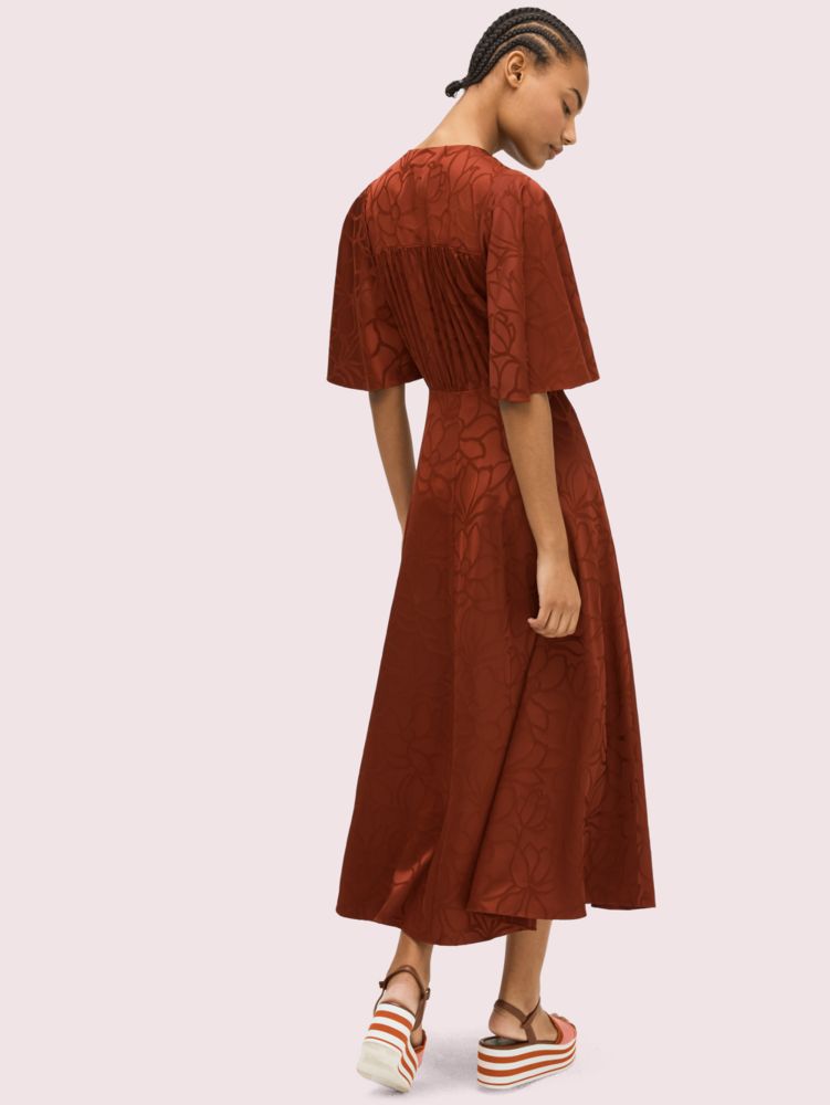Kate Spade,Scribble Flora Jacquard Dress,