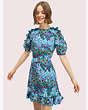 Kate Spade,pacific petals smocked dress,dresses & jumpsuits,Alice Blue