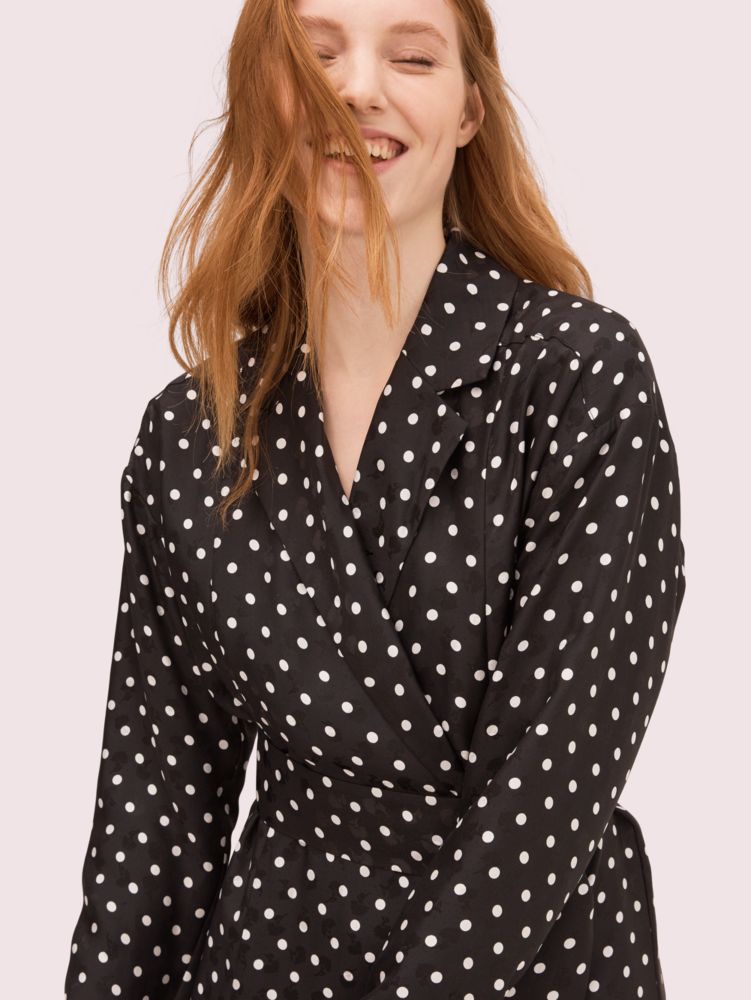 Kate Spade,cabana dot wrap dress,