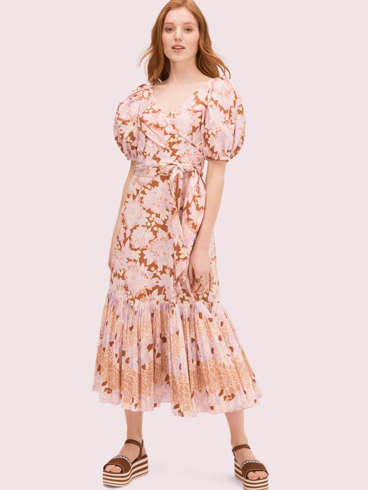 Kate Spade,Exotic Bloom Poplin Dress,