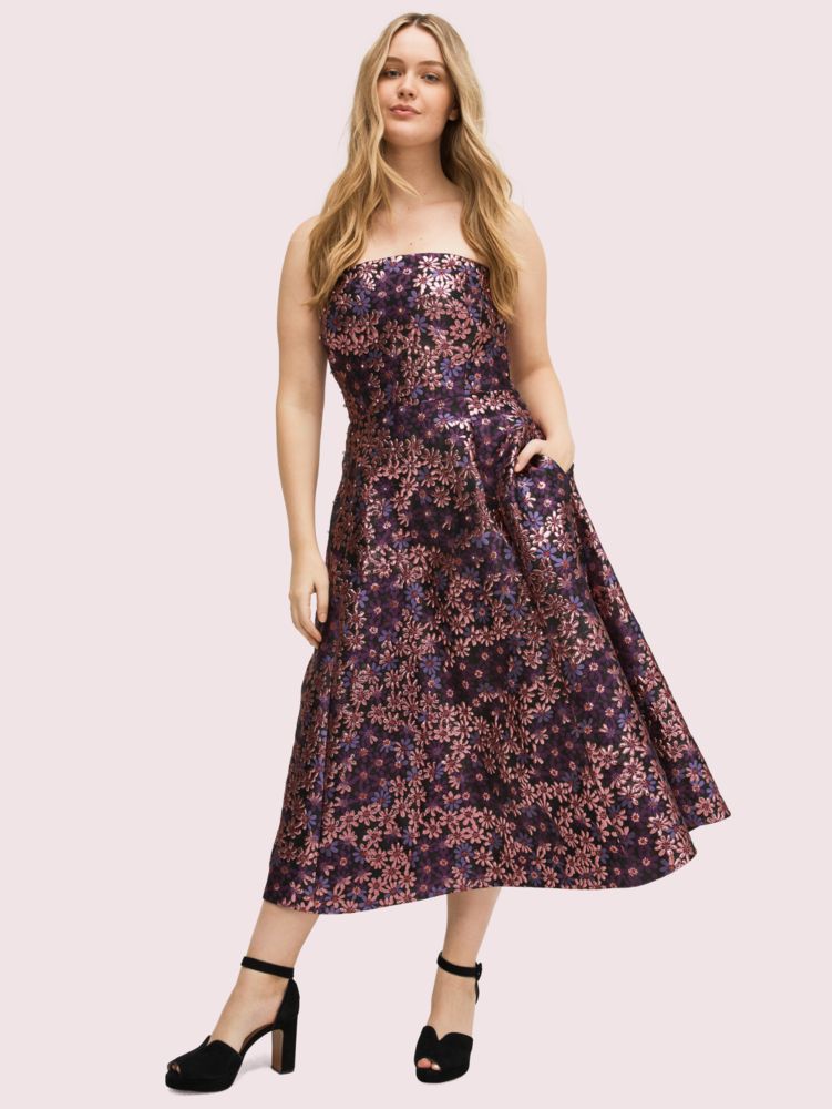 Pacific Petals Strapless Dress