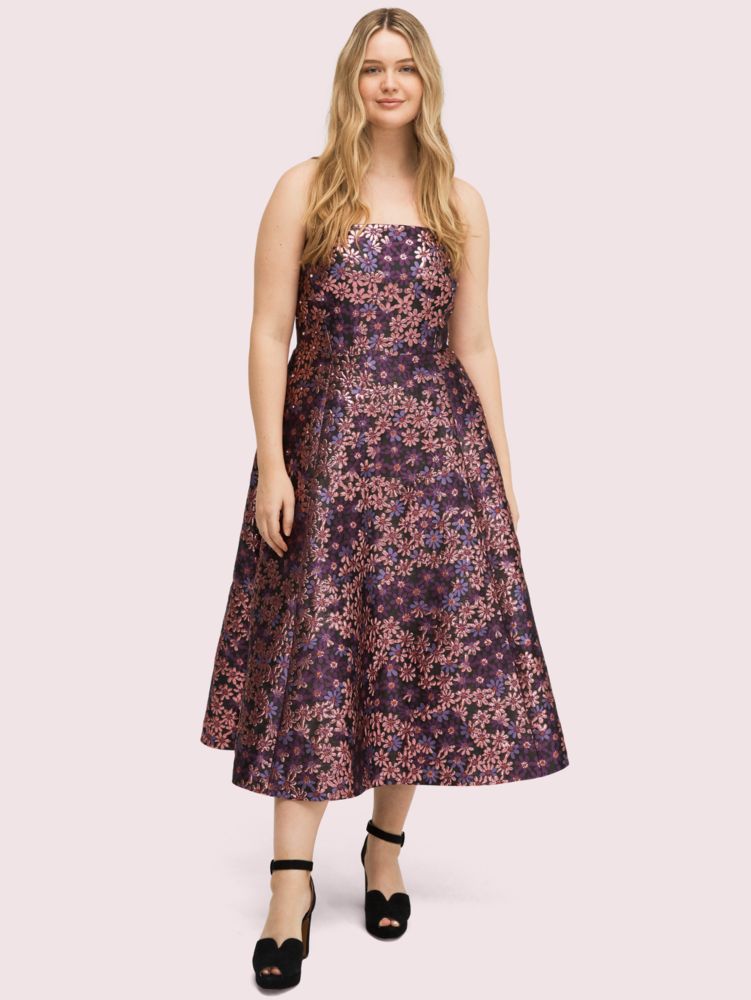 Pacific Petals Strapless Dress