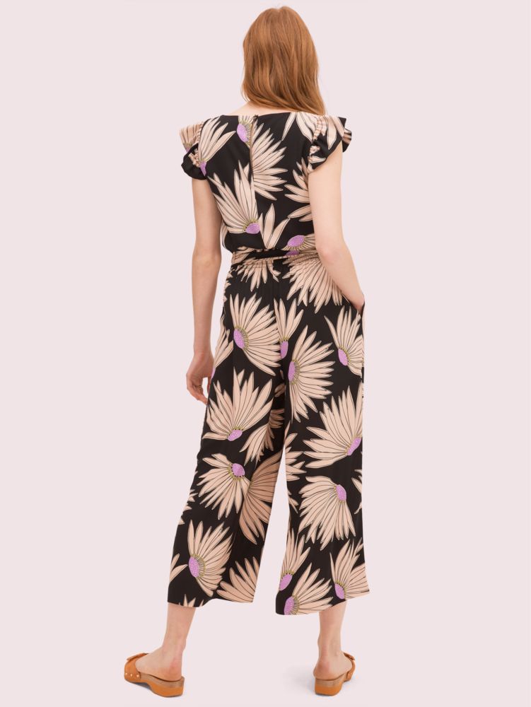 Kate Spade,falling flower jumpsuit,Black