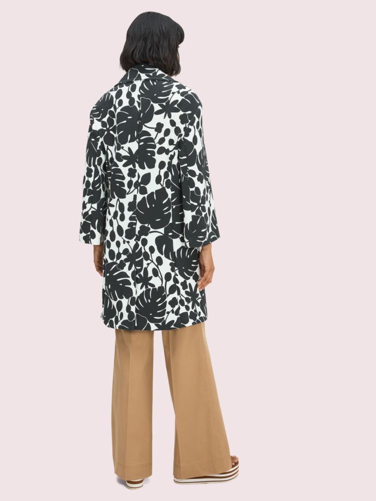 Kate Spade,monstera grove coat,jackets & coats,French Cream