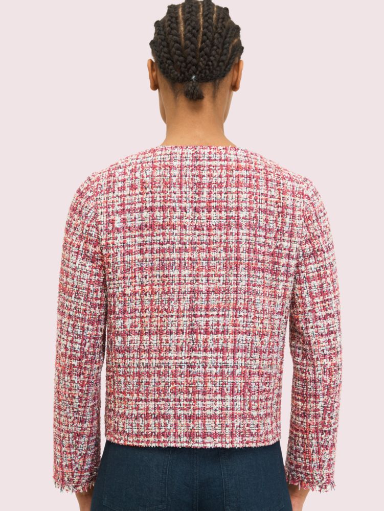 Kate Spade,Textured Tweed Jacket,