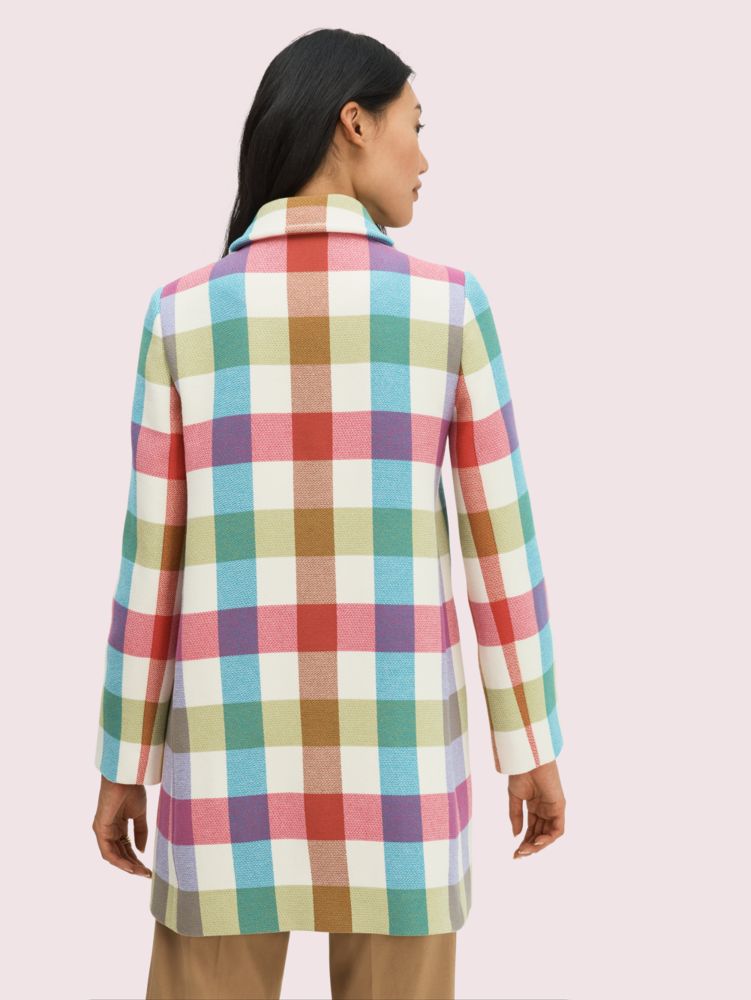 Kate Spade,Bold Plaid Coat,