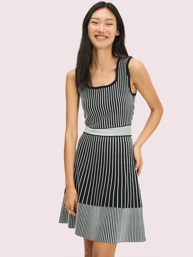 Kate spade black hot sale and white dress