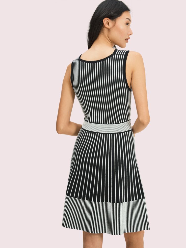 Kate Spade,rib-knit sweater dress,Black/Glitter