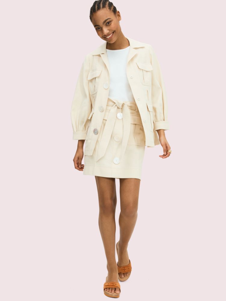 Kate Spade,luxe twill skirt,skirts,Sugar Cookie