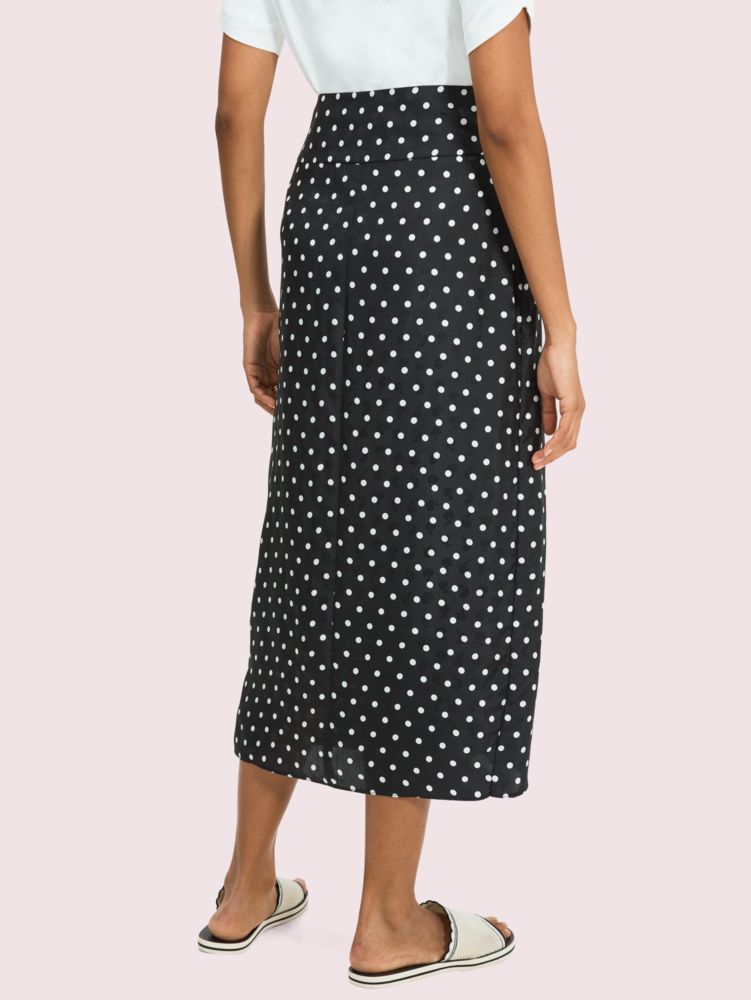 Kate Spade,cabana dot skirt,skirts,Black/Glitter