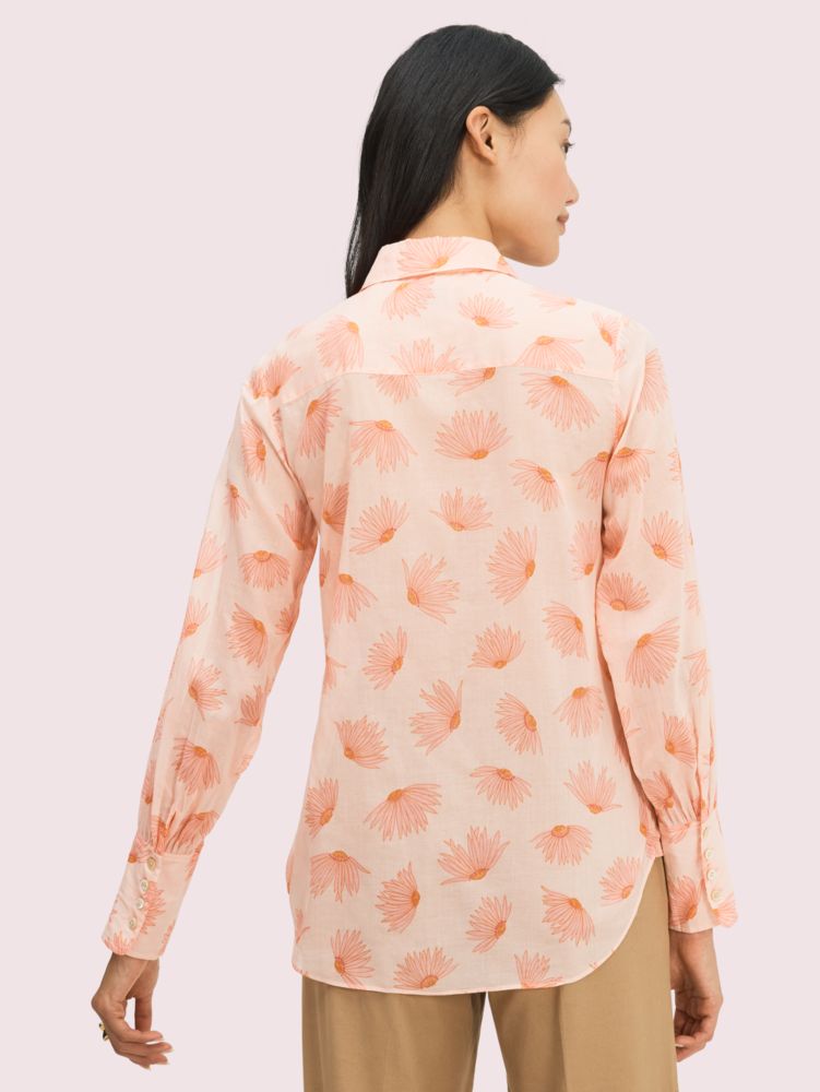 Kate Spade,falling flower voile blouse,