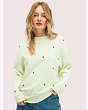 Kate Spade,embroidered berry sweatshirt,Seaside
