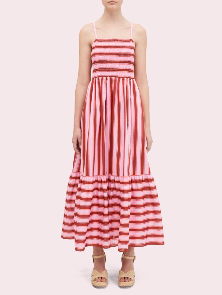 Kate spade smocked store clip midi dress