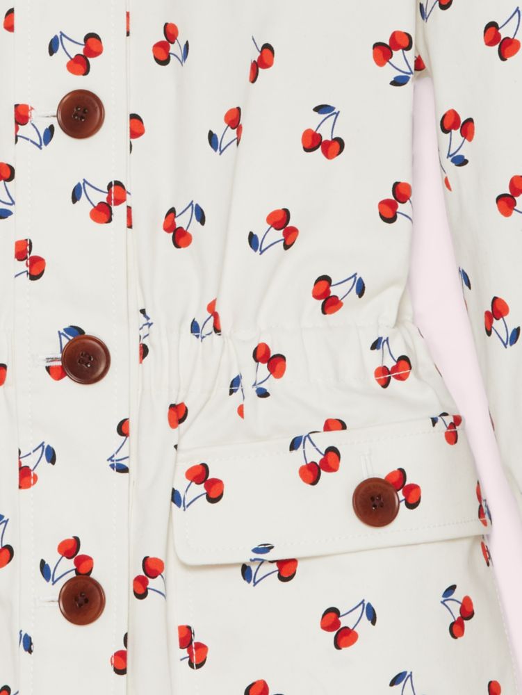 Kate Spade,cherry toss jacket,jackets & coats,French Cream