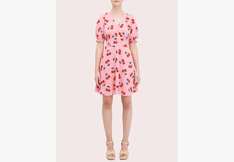 Kate Spade,cherry toss dress,dresses & jumpsuits,Serendipity Pink