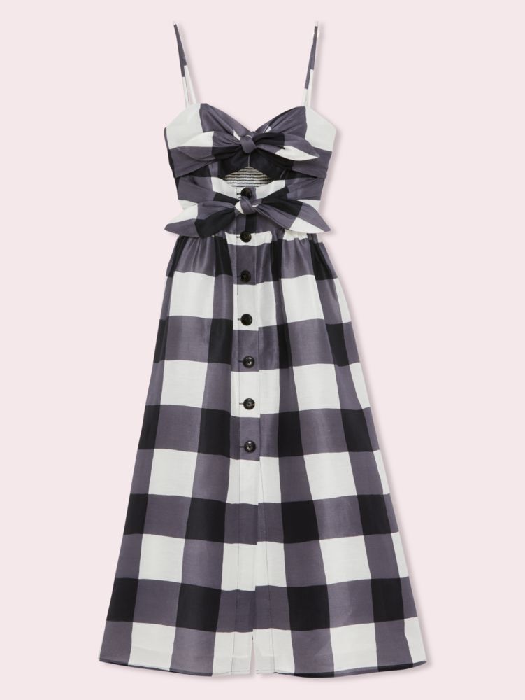Kate Spade,Gingham Tie-front Dress,