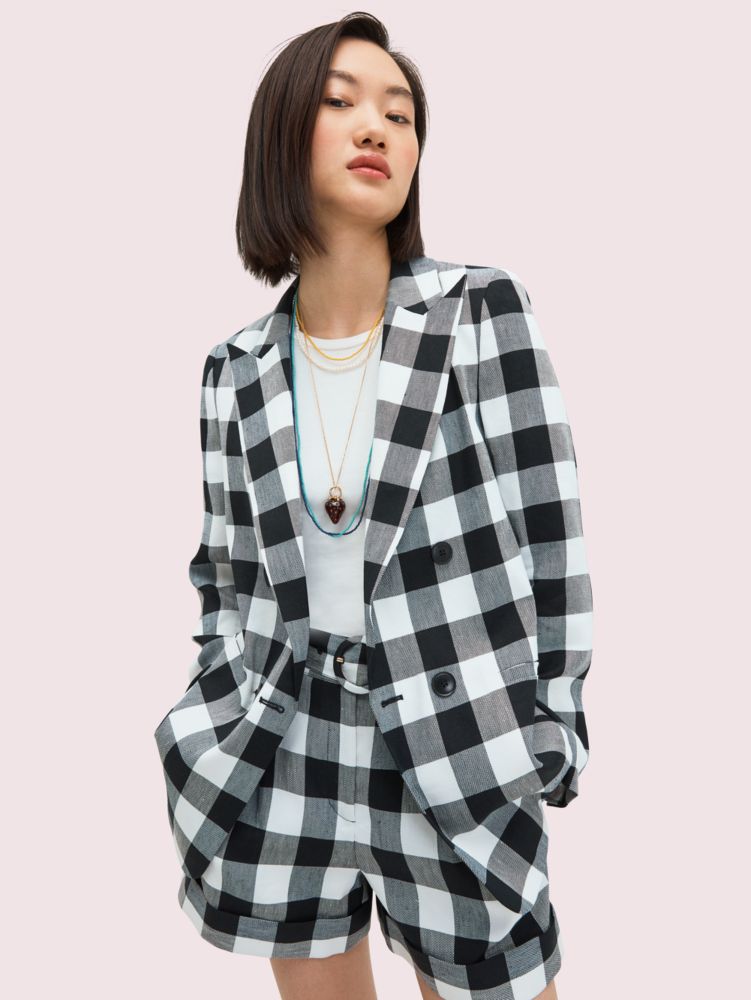 Gingham Blazer Kate Spade New York