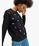Kate Spade,zodiac sweatshirt,tops & blouses,Black / Glitter