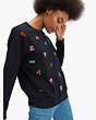 Kate Spade,zodiac sweatshirt,tops & blouses,Black / Glitter