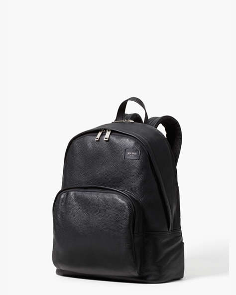 Kate Spade,Jack Spade Pebbled Leather Backpack,backpacks & travel bags,Black