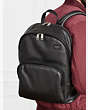 Jack Spade Pebbled Leather Backpack, Black / Glitter, Product
