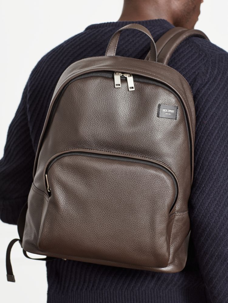 Jack spade cheap leather backpack