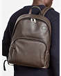 Kate Spade,Jack Spade Pebbled Leather Backpack,backpacks & travel bags,Brown