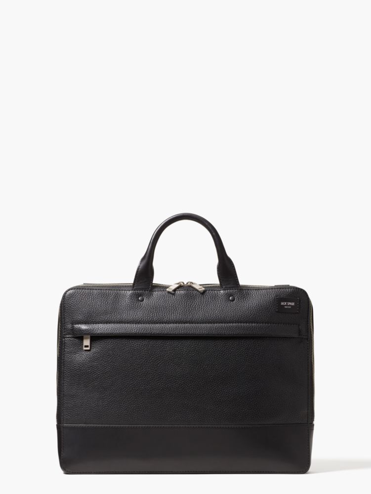 Jack Spade Pebbled Leather Slim Brief, , Product