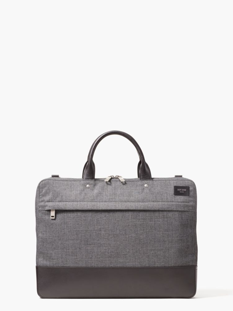 Kate Spade,Jack Spade Tech Oxford Slim Brief,backpacks & travel bags,Grey